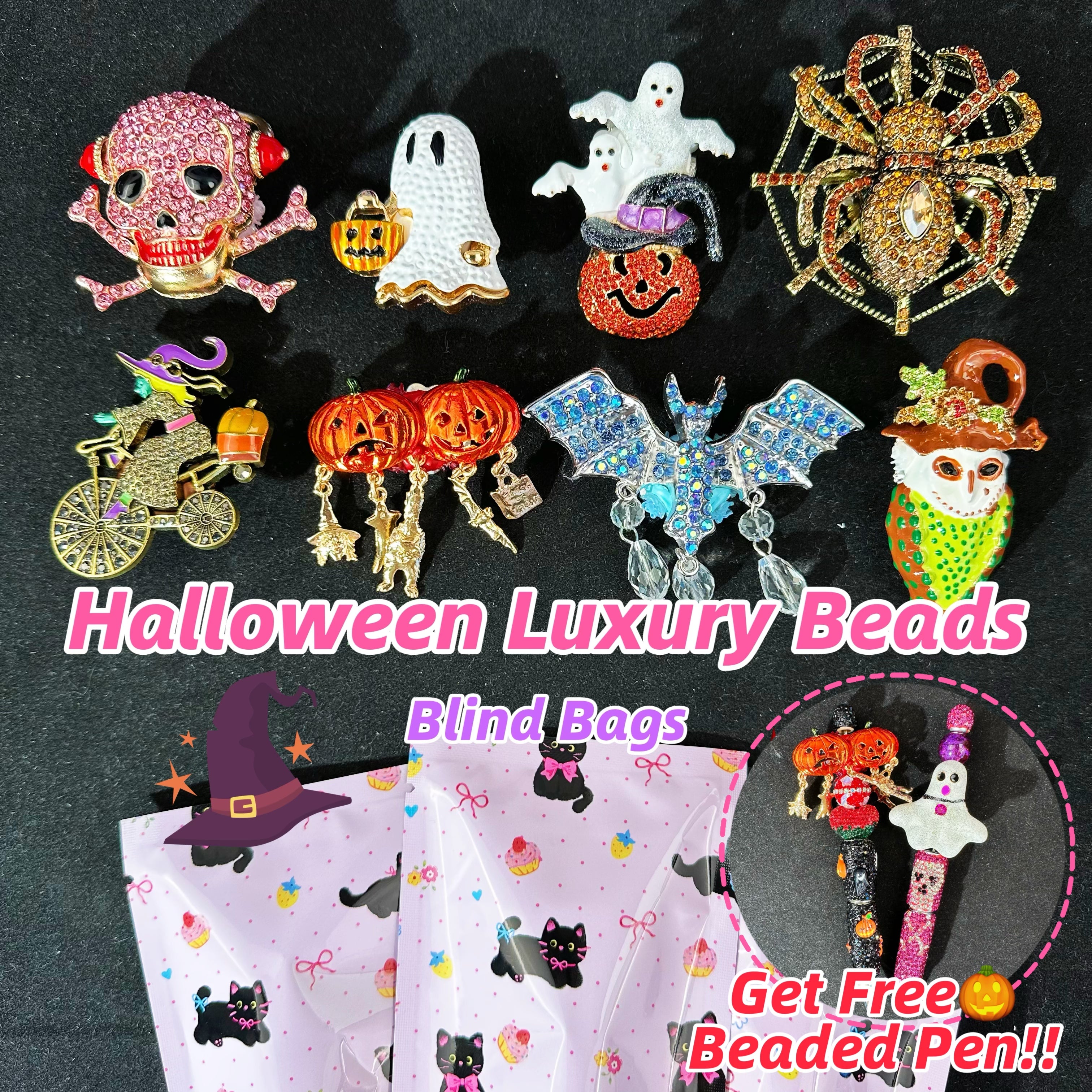 Halloween Luxury Bead Blind Bags-Open in Live