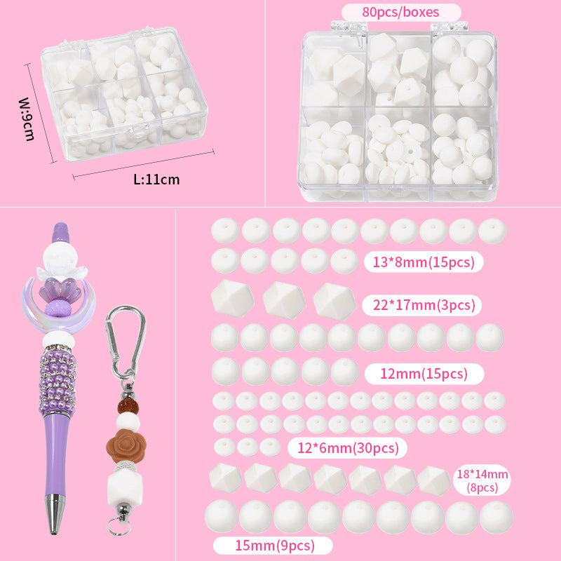 Silicone DIY Bead Set For Pens/Keychains