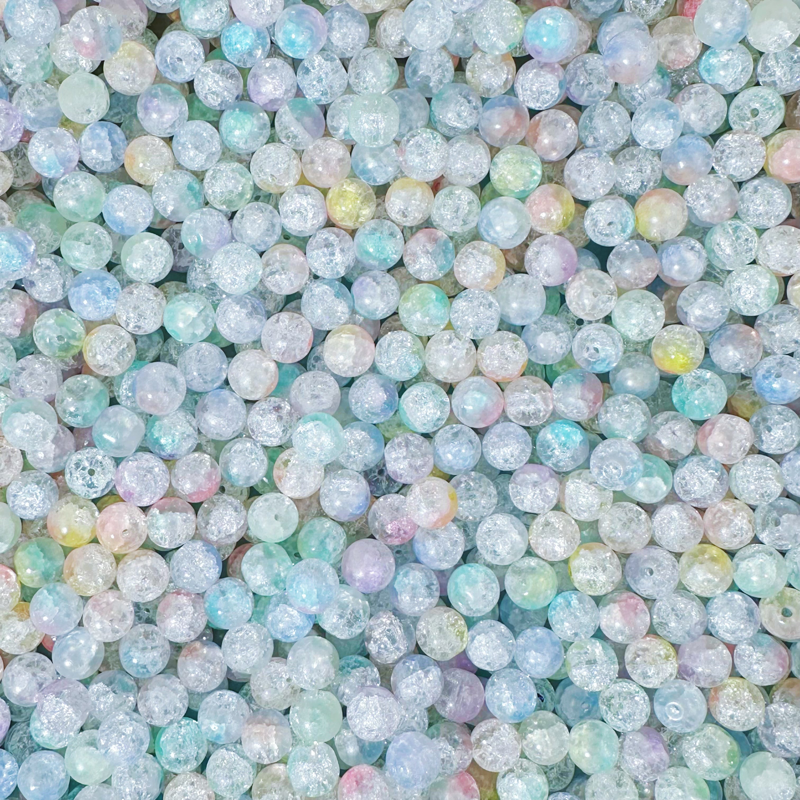 【Glass Bead Mix】-UV Color Changing Glass Beads Mix