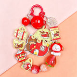 【For Keychain】-Apple Pup(Acrylic&Resin Beads)