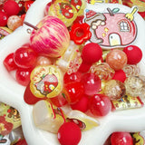 【For Keychain】-Apple Pup(Acrylic&Resin Beads)