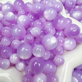 【New!✨MewMew Mix】-Purple Cat Eye Resin Beads