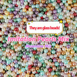 【Glass Beads】-Imitation Pearls Mix