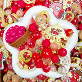 【For Keychain】-Apple Pup(Acrylic&Resin Beads)