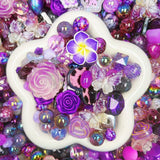 【For Keychain】-Violet Nebula(Acrylic&Resin Beads)