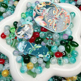 【For Jewelry/Keychain】-Koi Bubbles(Glass & Acrylic Beads)