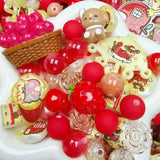 【For Keychain】-Apple Pup(Acrylic&Resin Beads)