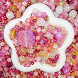 【For Keychain/ Jewelry】-Rosy Whisper(Acrylic&Glass Beads)