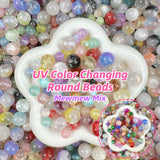 【Pen/Keychain DIY】-UV Color Changing Round Beads