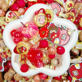 【For Keychain】-Apple Pup(Acrylic&Resin Beads)
