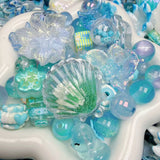 【For Keychain】-Nine‑Tide Azure(Acrylic&Resin Beads)
