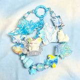 【For Keychain】-Nine‑Tide Azure(Acrylic&Resin Beads)