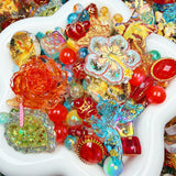 【For Keychain】- Phoenix Mix(Acrylic&Resin Beads)